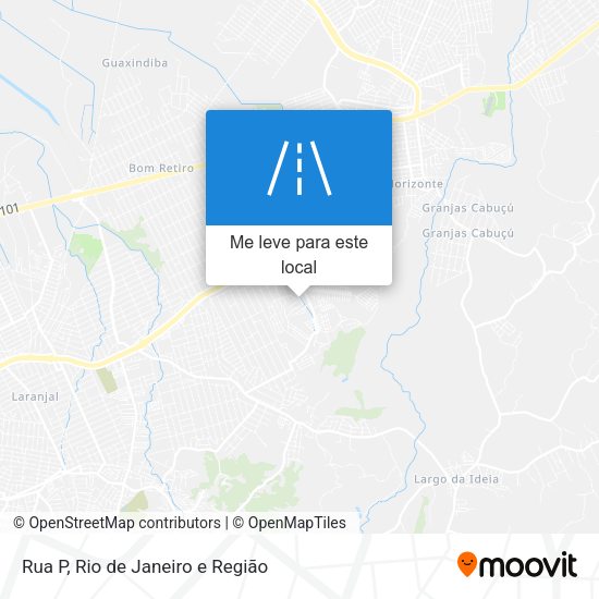 Rua P mapa
