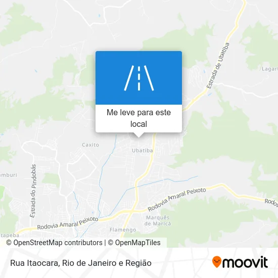 Rua Itaocara mapa