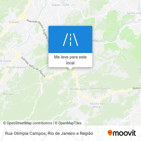 Rua Olimpia Campos mapa