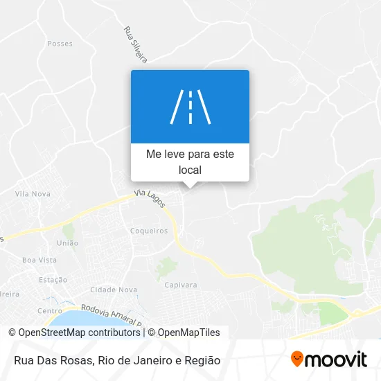 Rua Das Rosas mapa