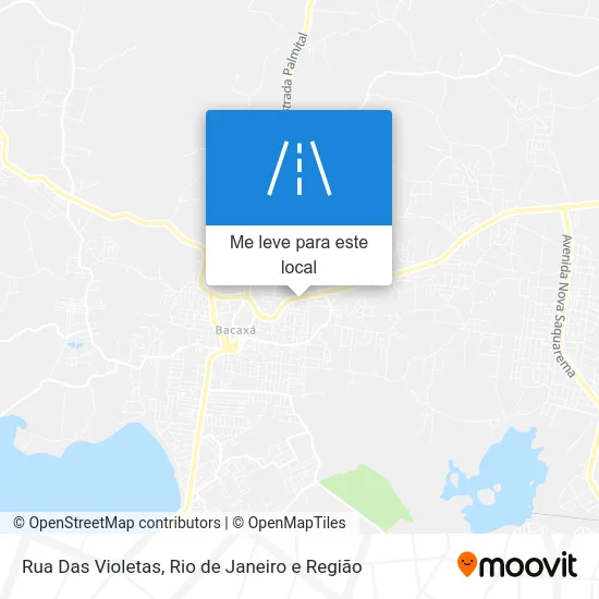Rua Das Violetas mapa