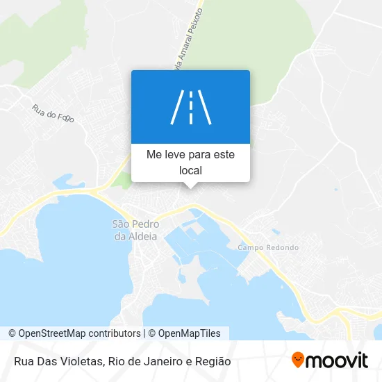 Rua Das Violetas mapa