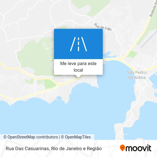 Rua Das Casuarinas mapa