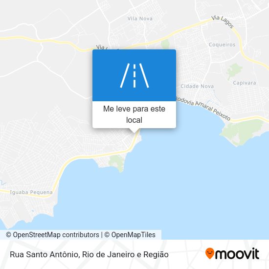 Rua Santo Antônio mapa