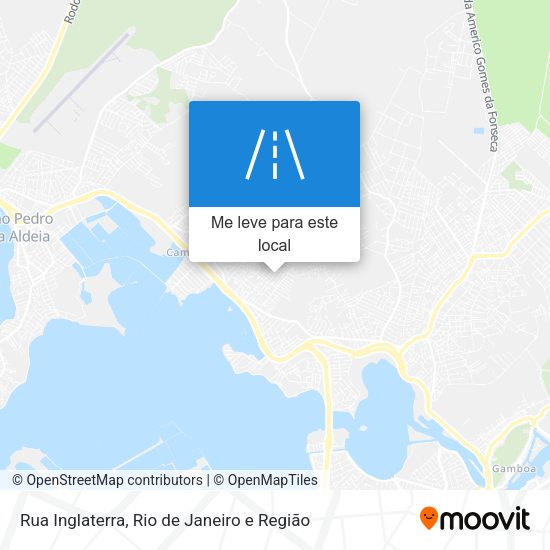 Rua Inglaterra mapa