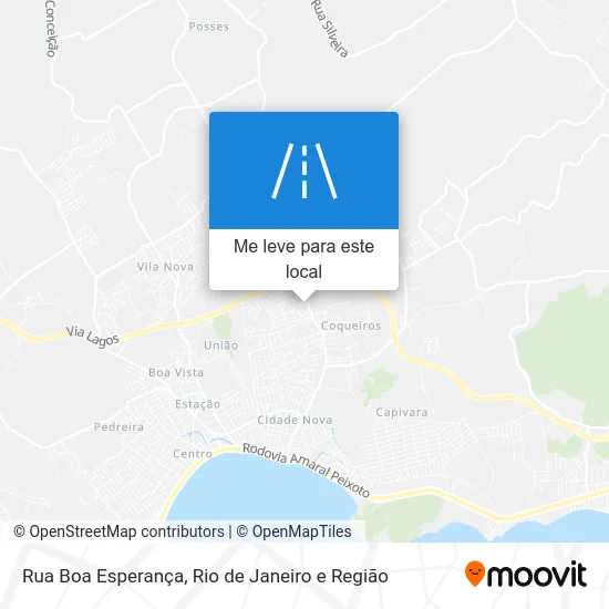 Rua Boa Esperança mapa