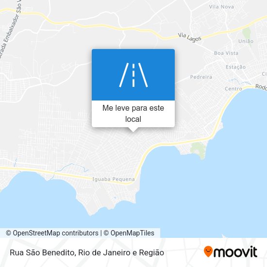 Rua São Benedito mapa