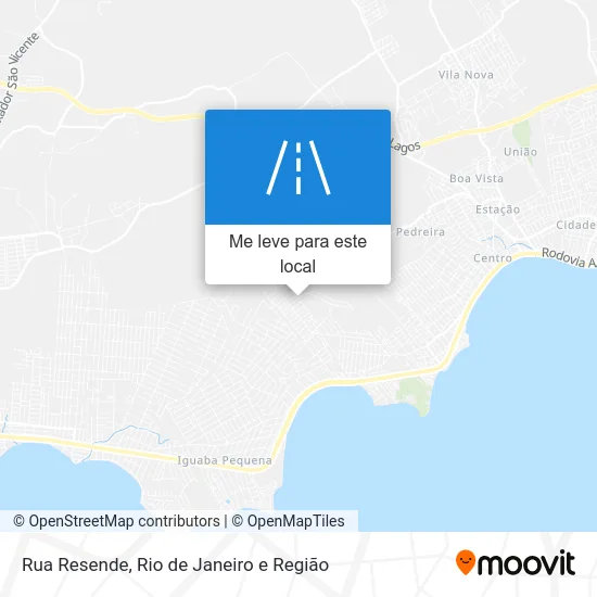 Rua Resende mapa