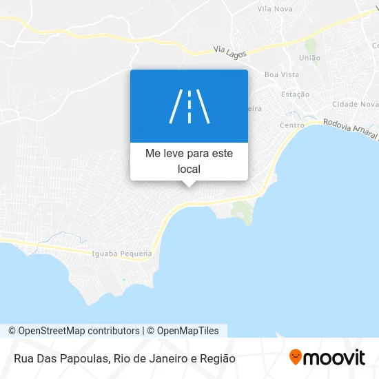 Rua Das Papoulas mapa