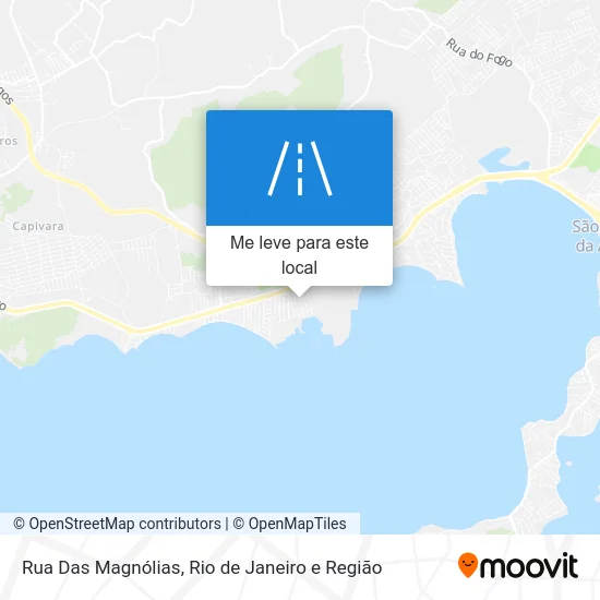Rua Das Magnólias mapa