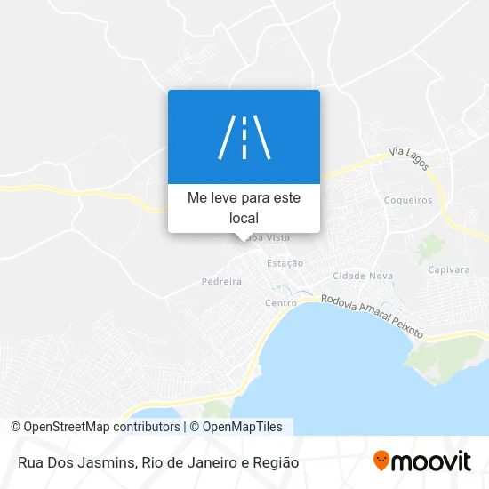 Rua Dos Jasmins mapa