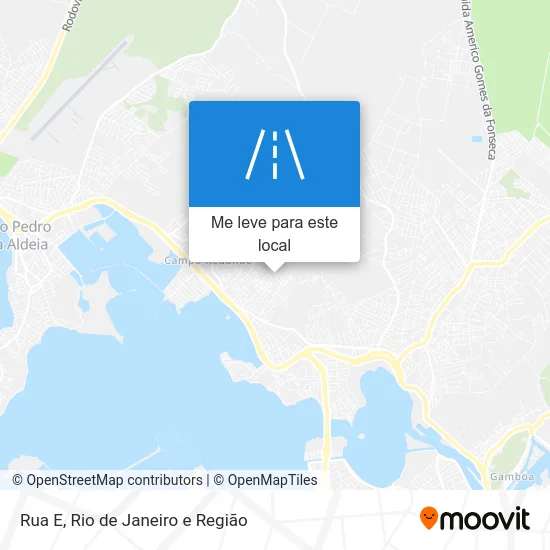 Rua E mapa