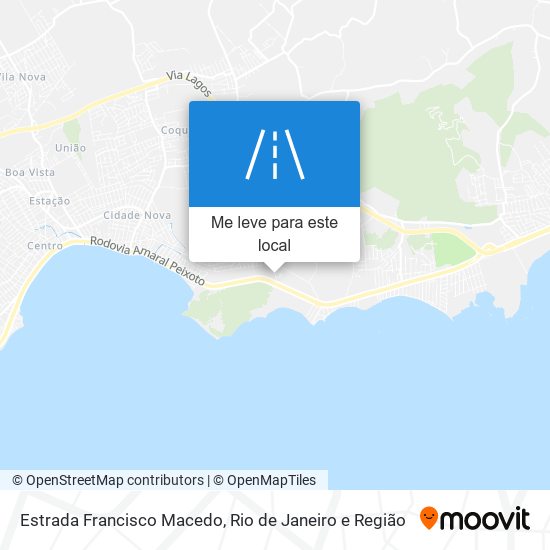 Estrada Francisco Macedo mapa