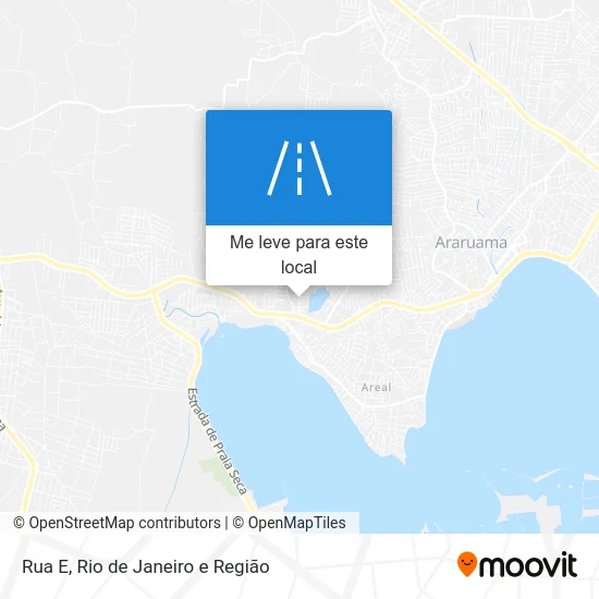 Rua E mapa