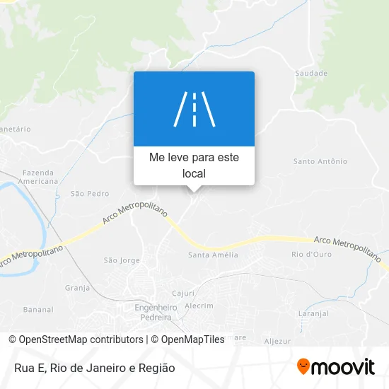 Rua E mapa