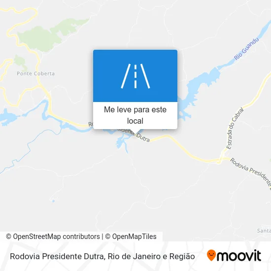 Rodovia Presidente Dutra mapa