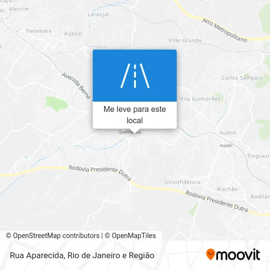 Rua Aparecida mapa