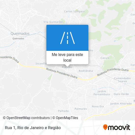 Rua 1 mapa