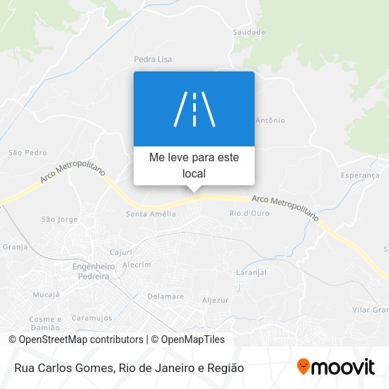 Rua Carlos Gomes mapa