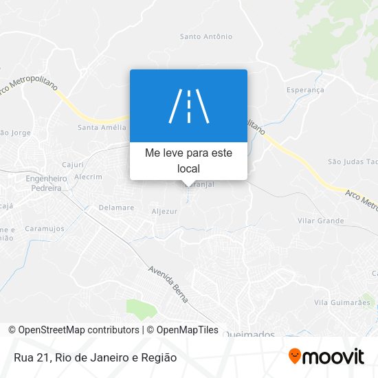 Rua 21 mapa