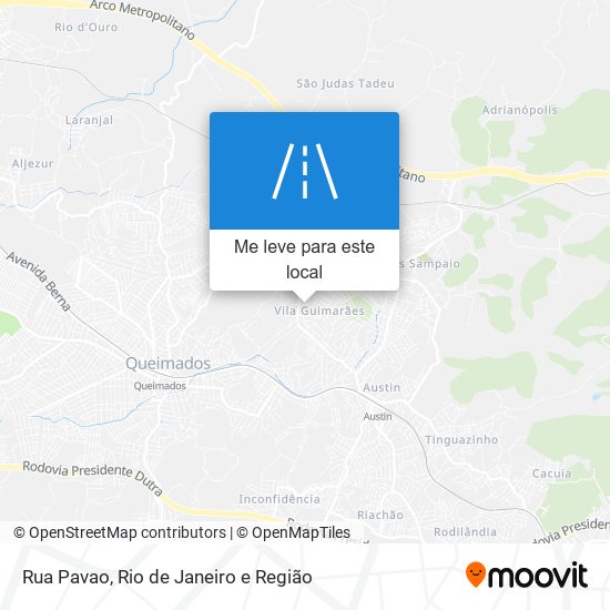 Rua Pavao mapa