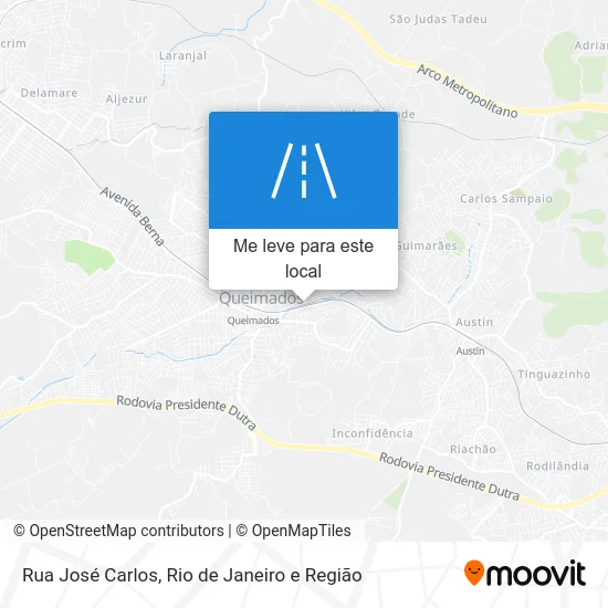 Rua José Carlos mapa