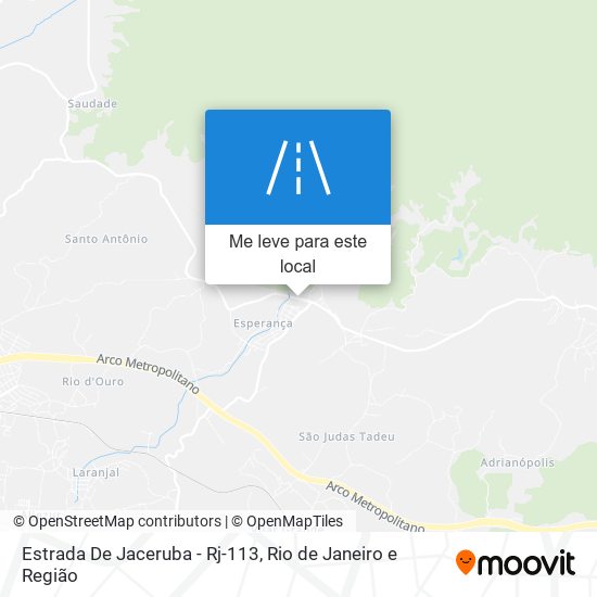 Estrada De Jaceruba - Rj-113 mapa