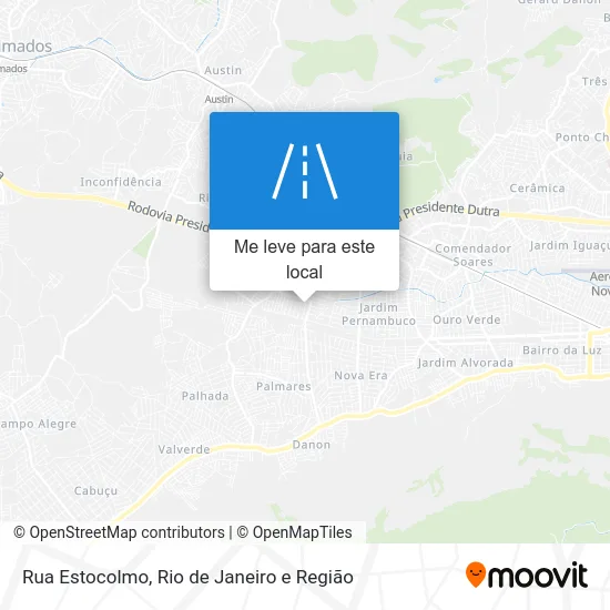 Rua Estocolmo mapa