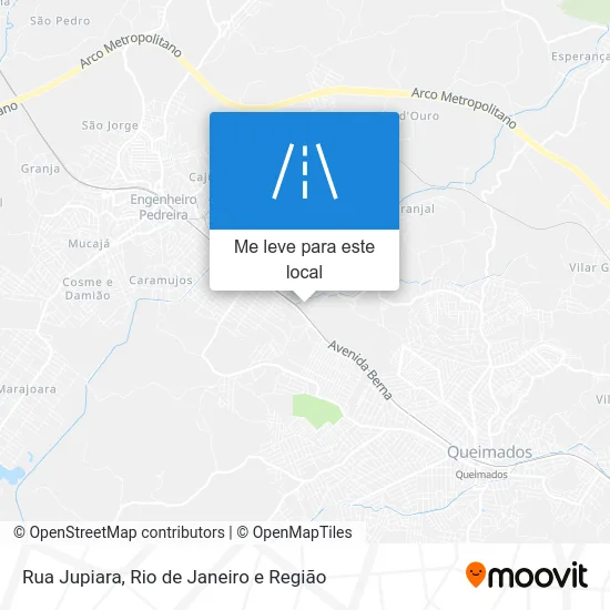 Rua Jupiara mapa