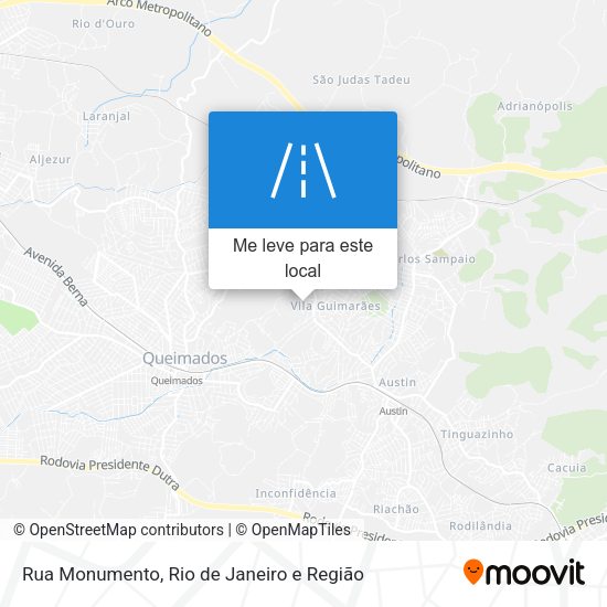 Rua Monumento mapa