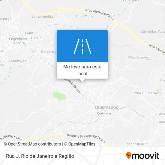 Rua J mapa