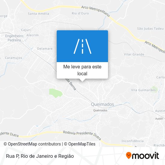 Rua P mapa