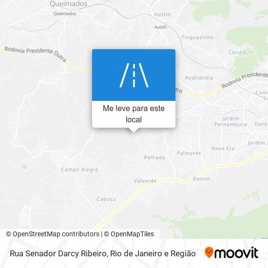 Rua Senador Darcy Ribeiro mapa