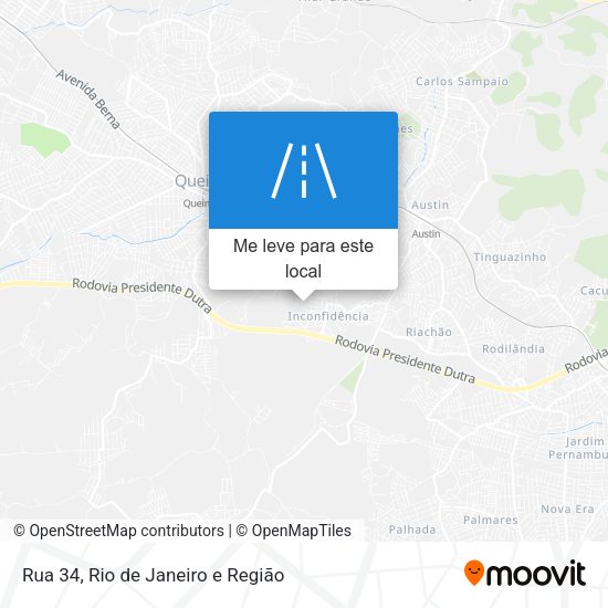Rua 34 mapa