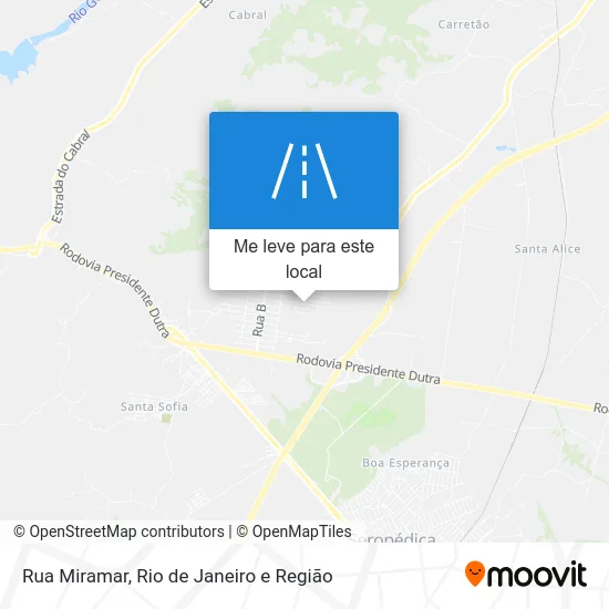 Rua Miramar mapa