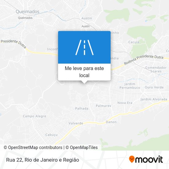 Rua 22 mapa