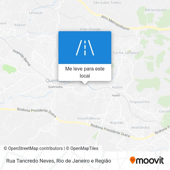 Rua Tancredo Neves mapa