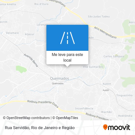 Rua Servidão mapa