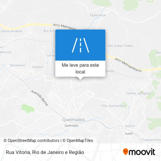 Rua Vitoria mapa