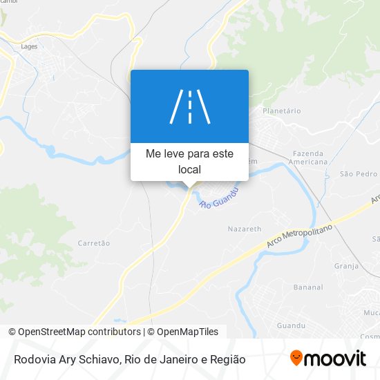 Rodovia Ary Schiavo mapa