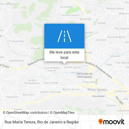 Rua Maria Tereza mapa