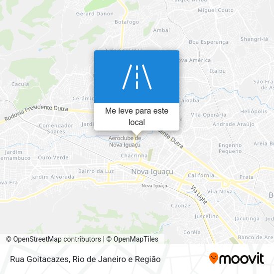 Rua Goitacazes mapa