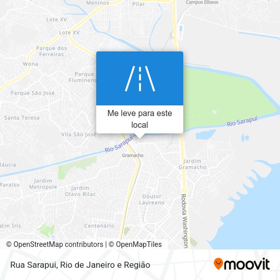 Rua Sarapui mapa