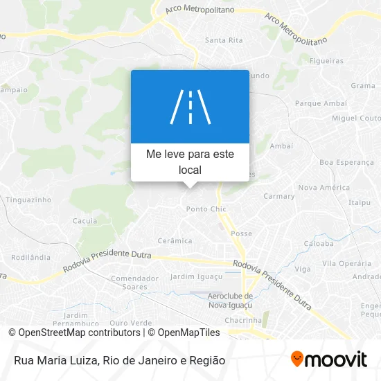 Rua Maria Luiza mapa