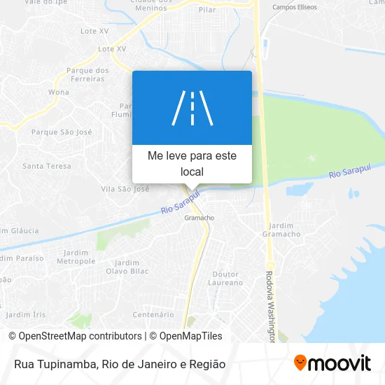 Rua Tupinamba mapa