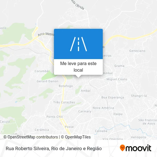 Rua Roberto Silveira mapa