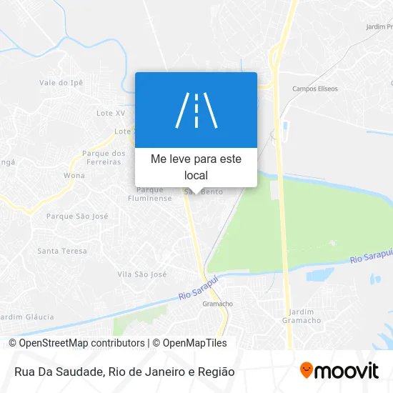 Rua Da Saudade mapa