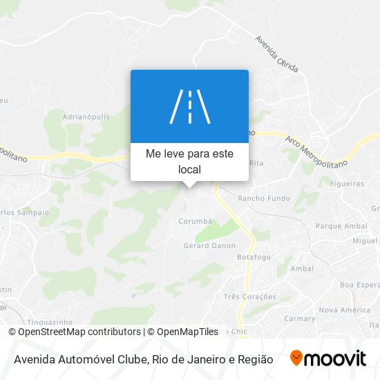 Avenida Automóvel Clube mapa