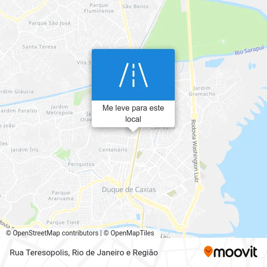 Rua Teresopolis mapa