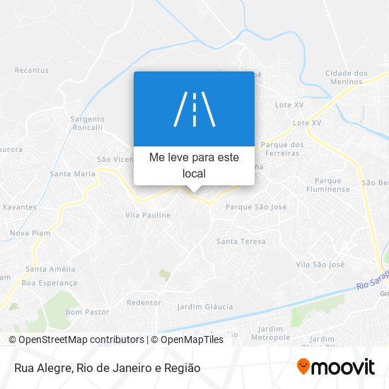 Rua Alegre mapa